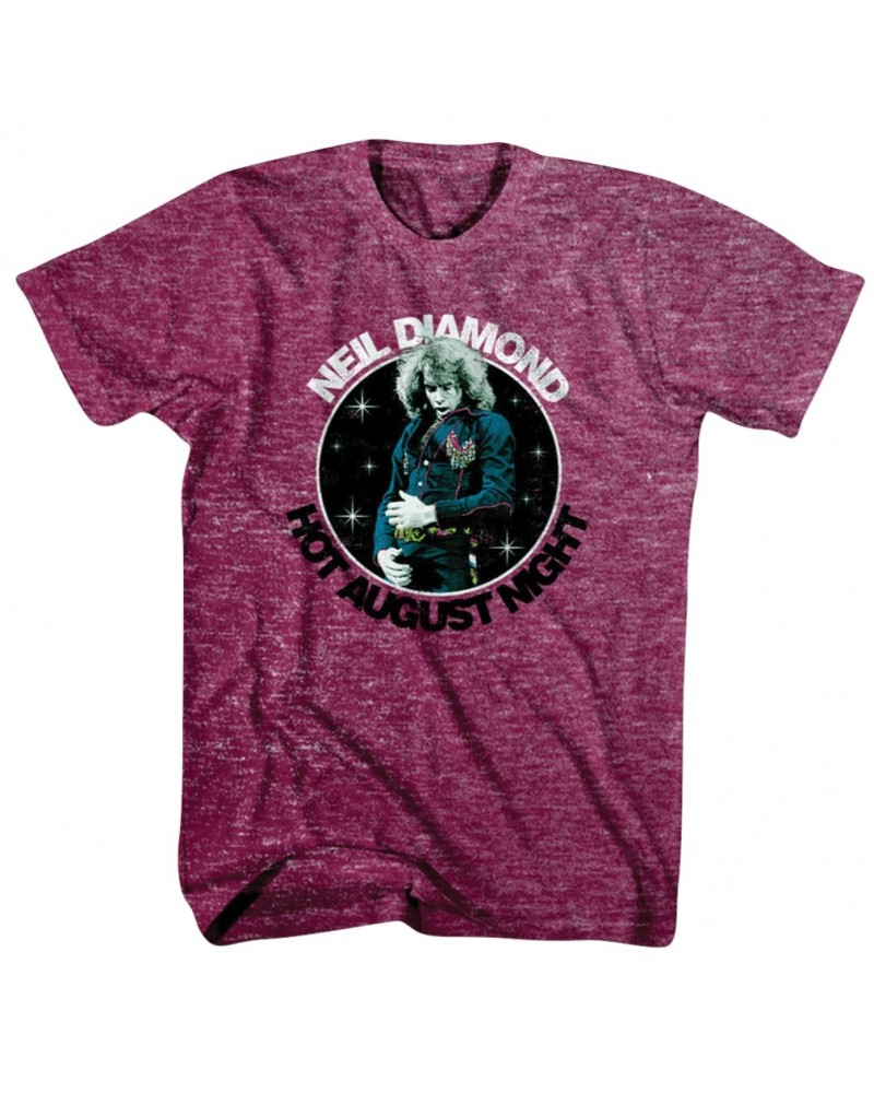Neil Diamond Hot August Night Tee (Maroon) $30.03 Shirts