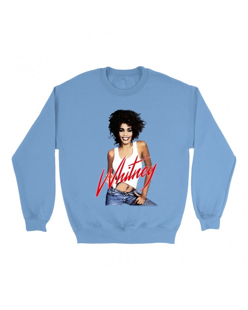 Whitney Houston Bright Colored Sweatshirt | Just Whitney Sweatshirt $14.42 Sweatshirts