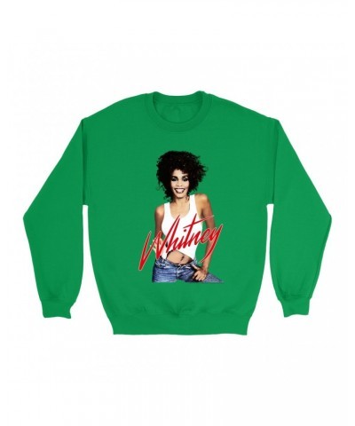Whitney Houston Bright Colored Sweatshirt | Just Whitney Sweatshirt $14.42 Sweatshirts