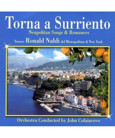 Ronald Naldi TORNA A SURRIENTO 2 CD $22.05 CD