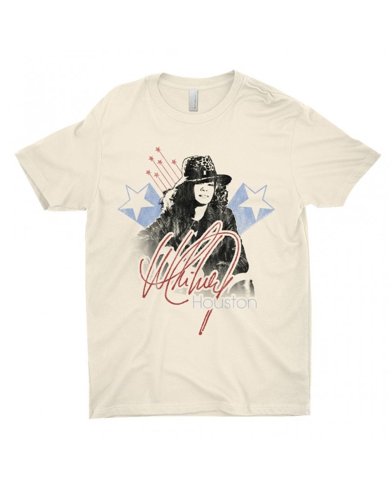 Whitney Houston T-Shirt | Shooting Stars Image Shirt $11.54 Shirts
