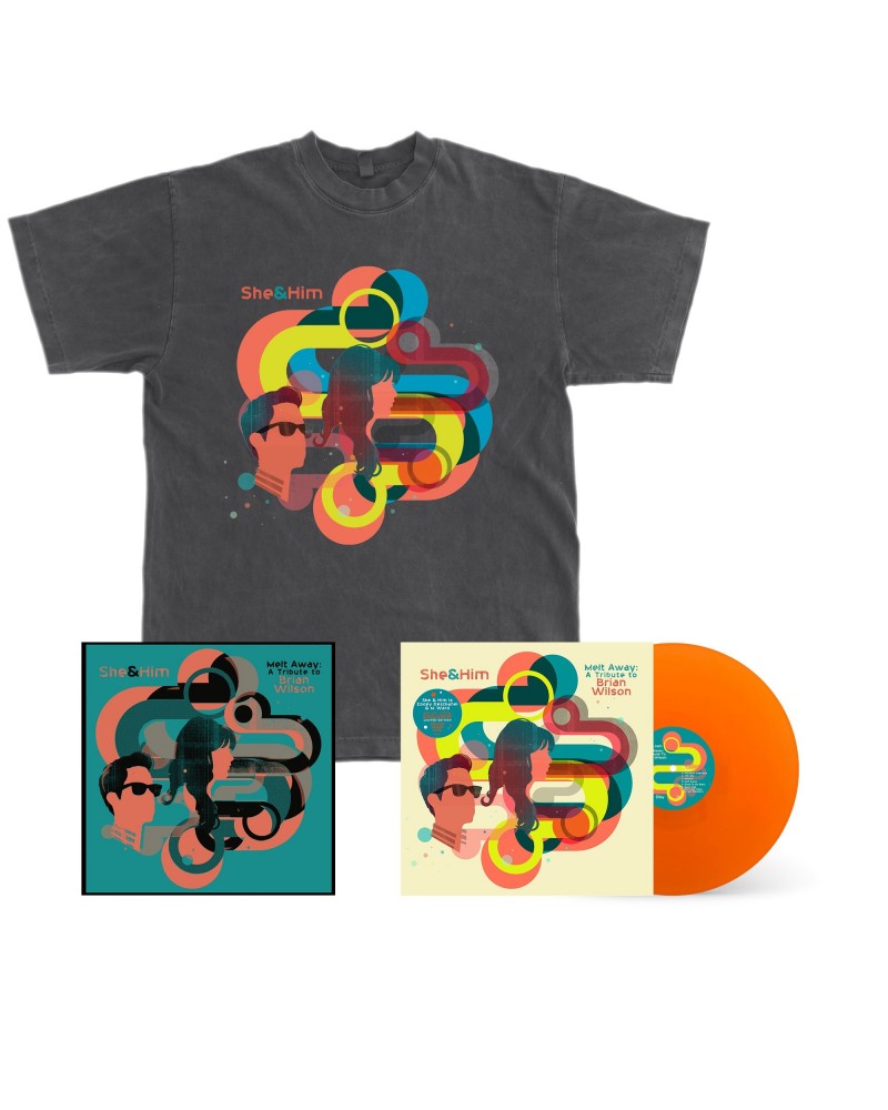 She & Him Melt Away 2nd Edition Screenprinted Version + T-shirt (Ltd 250) $14.39 Shirts