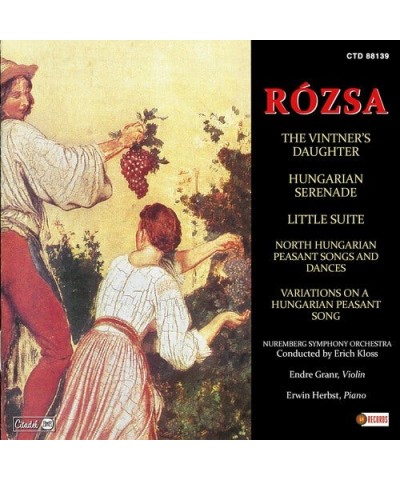 Rozsa VINTNER'S DAUGHTER HUNGARIAN SERENADE LITTLE CD $8.92 CD