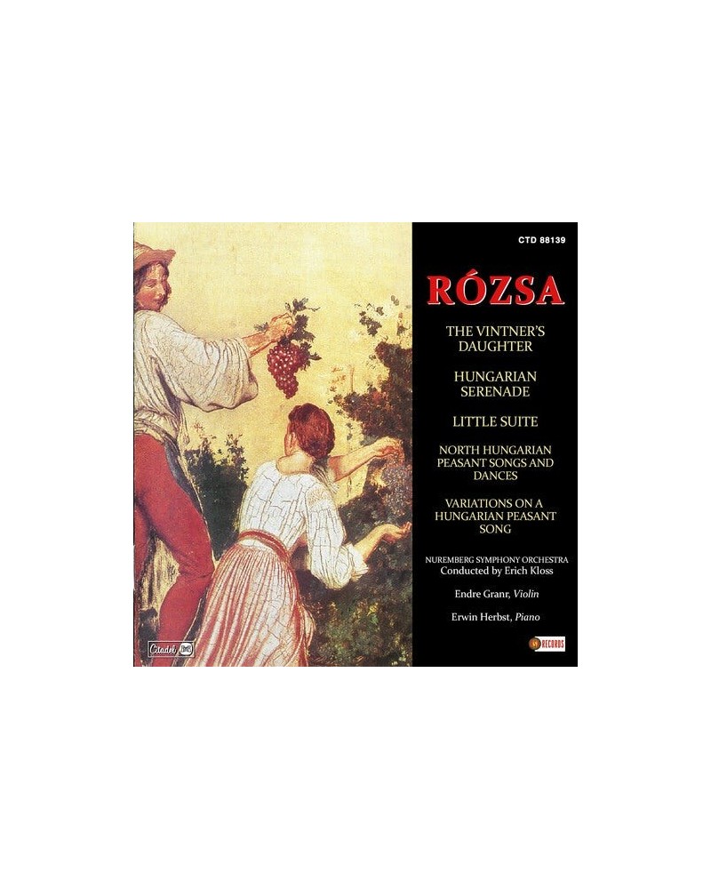 Rozsa VINTNER'S DAUGHTER HUNGARIAN SERENADE LITTLE CD $8.92 CD