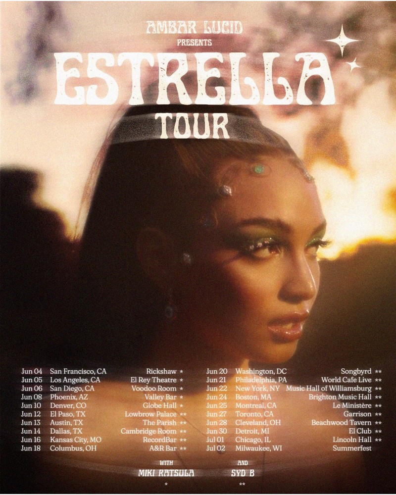Ambar Lucid ESTRELLA Tour Poster (SIGNED) $8.41 Decor
