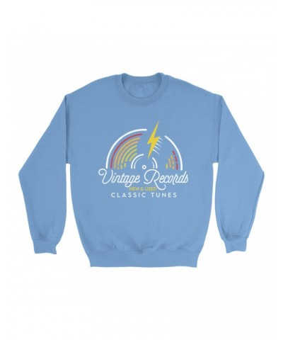 Music Life Colorful Sweatshirt | Classic Vintage Records Sweatshirt $9.75 Sweatshirts