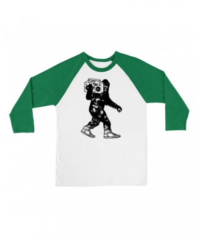 Music Life 3/4 Sleeve Baseball Tee | Bigfoot Boombox Shirt $8.79 Shirts