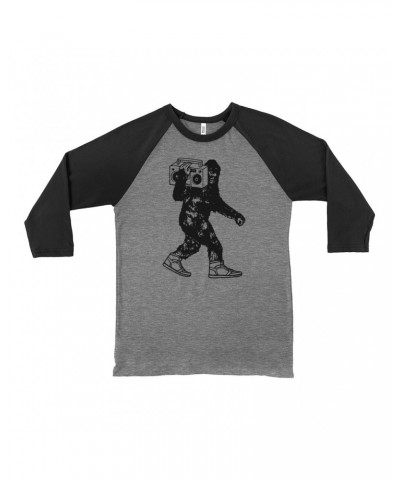 Music Life 3/4 Sleeve Baseball Tee | Bigfoot Boombox Shirt $8.79 Shirts