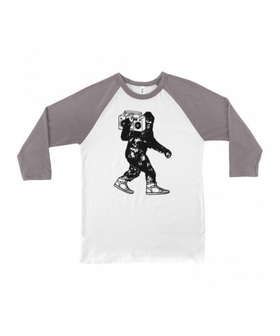 Music Life 3/4 Sleeve Baseball Tee | Bigfoot Boombox Shirt $8.79 Shirts