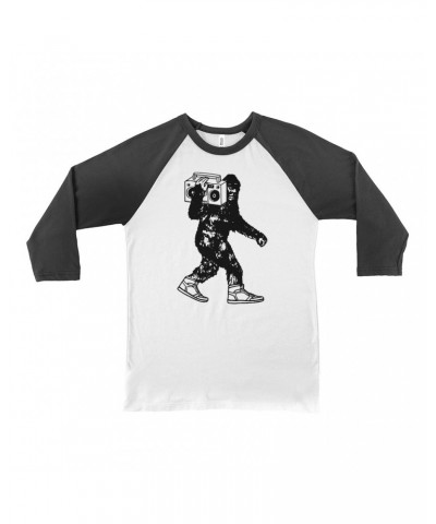 Music Life 3/4 Sleeve Baseball Tee | Bigfoot Boombox Shirt $8.79 Shirts