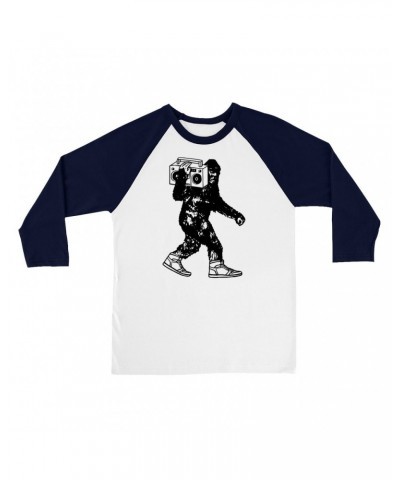 Music Life 3/4 Sleeve Baseball Tee | Bigfoot Boombox Shirt $8.79 Shirts