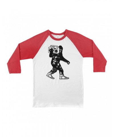 Music Life 3/4 Sleeve Baseball Tee | Bigfoot Boombox Shirt $8.79 Shirts