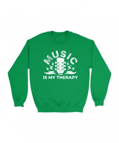 Music Life Colorful Sweatshirt | Music Is My Therapy Sweatshirt $5.03 Sweatshirts