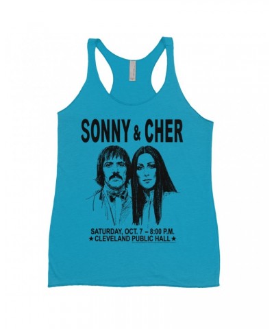 Sonny & Cher Bold Colored Racerback Tank | Cleaveland Hall Concert Poster Shirt $7.64 Shirts