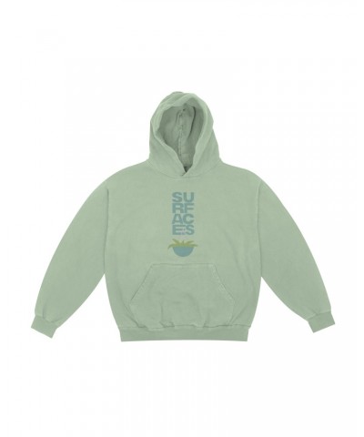 Surfaces Where The Light Is Oil Green Hoodie $13.56 Sweatshirts