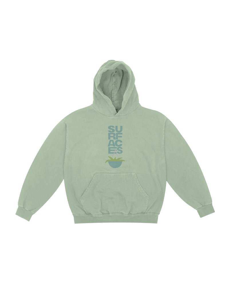 Surfaces Where The Light Is Oil Green Hoodie $13.56 Sweatshirts
