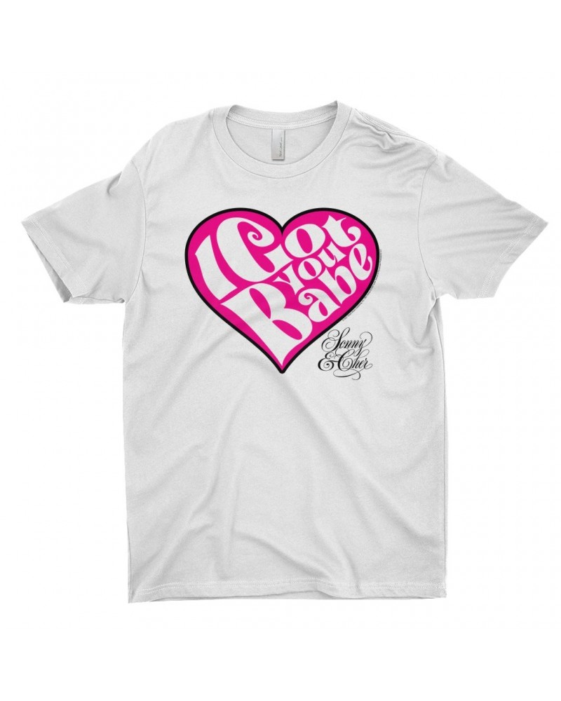 Sonny & Cher T-Shirt | I Got You Babe Heart And Logo Shirt $8.74 Shirts