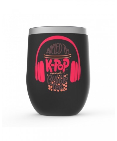 Music Life Wine Tumbler | Kpop Fueled Stemless Wine Tumbler $8.51 Drinkware