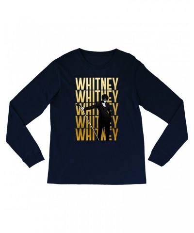 Whitney Houston Long Sleeve Shirt | Whitney Whitney Whitney On Stage Design Shirt $8.99 Shirts