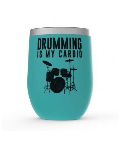 Music Life Wine Tumbler | Drumming Is My Cardio Stemless Wine $18.24 Drinkware