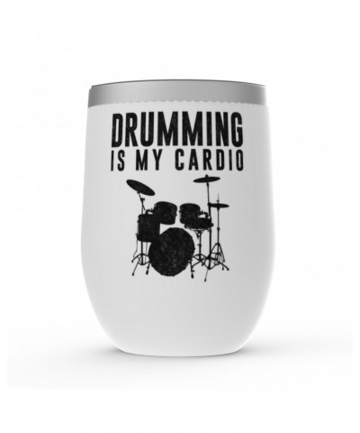 Music Life Wine Tumbler | Drumming Is My Cardio Stemless Wine $18.24 Drinkware