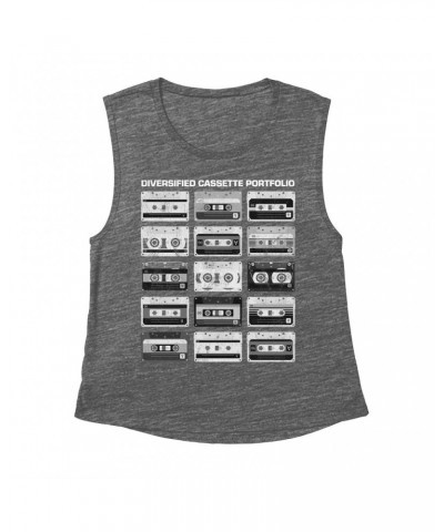 Music Life Muscle Tank Top | Diversified Cassette Portfolio Muscle Tank Top $8.15 Shirts