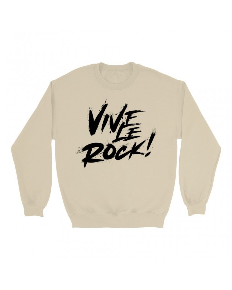 Music Life Sweatshirt | Vive Le Rock Sweatshirt $3.90 Sweatshirts