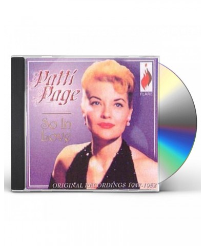 Patti Page SO IN LOVE CD $10.53 CD